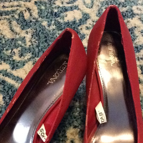 💥Red peep toe heals - Picture 2 of 4